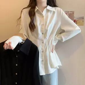 여성셔츠 가을 셔링 조거 셔츠 빅사이즈 심쿵직구