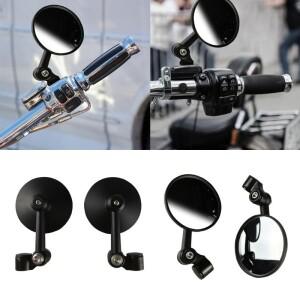 242A 바이크 오토바이 백미러 범용 투명 유리 스쿠터 핸들 바이 볼록