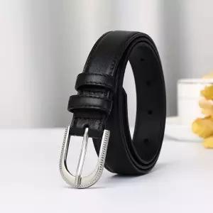 여자벨트 소가죽 럭셔리 24cm 심플 모던 바지 벨트 고급 올매치 핀버클 심쿵마켓