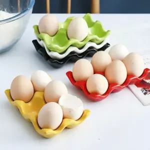 삶은계란 트레이 계란받침 세라믹 호텔 도자기 에그홀더 조식 보관