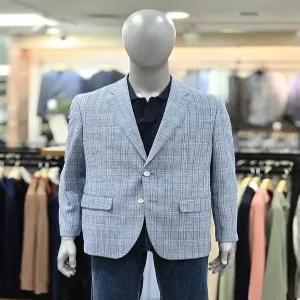 런던포그 세이브존04 울혼방 블루 글랜체크 자켓 LQSaJA-735K3a [46]