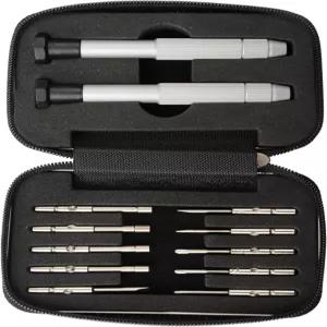 안경/안경/시계/휴대폰/시계용 CJRSLRB 드라이버 키트 수리 도구 12피스 안경 정밀 미니 세트(여행용 포켓)