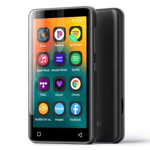 [미국배송] 블루투스 및 WIFI가 지원되는 MP3 플레이어 스포티파이가 스포티파이 오디오 판도라 아마존 뮤직 4인치 음악 플레이어 MP4 최대 1TB(80GB 블랙)