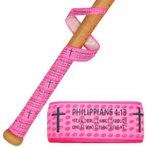 피모우 야구 배트 그립 테이프, 페이스 크로스 1.5mm 프리컷 및 풀 접착 손목 스포츠용 미끄럼 방지 종교 테이프 디자인 성경