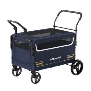 강아지웨건 반려견 유모차 개모차 여행 카트 대형 자동차 아픈 개 고양이 휴대용 페르시아 BOSIMAO