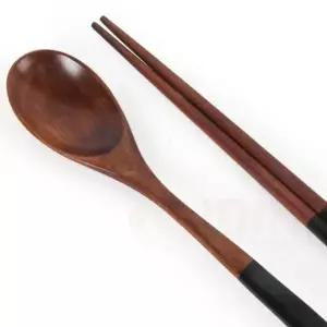 옻칠 나무 수저 젓가락 1세트 EN-WD43503