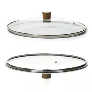 [하프클럽/브이와이]후라이팬 뚜껑 나무 손잡이 멀티커버 냄비 18cm