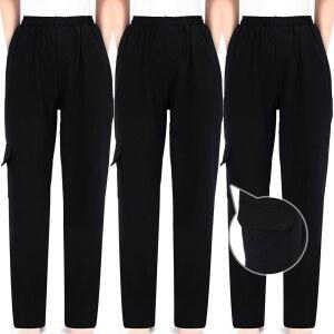 블로스사운드 여름 남성 셰프 팬츠 팩 클래식 5 포켓 카고 배기 키친 팬츠와 탄력 있는 허리