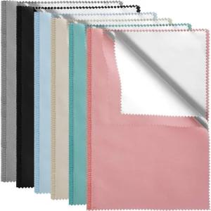 프리아나 6피스 골드 실버 및 플래티넘 주얼리 코인을 위한 대형 연마 천 청소용 컬러풀한 실버웨어 클리너