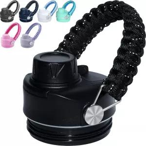 예티 램블러 뚜껑용 할로에라 스트롱 처그 캡 - 12 18 26 36 64온스 상단용 핸드메이드 파라코드 손잡이