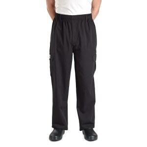 머서 컬리너리 M61090BKM 제네시스 남성 셰프 카고 팬츠, 미디엄, 블랙