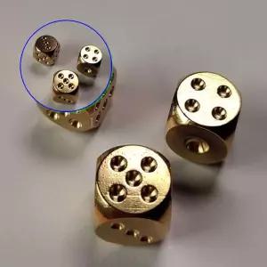 쌍문상회 황동 보드카페 묵직한 고정돌 주사위 1개 메탈 보드게임