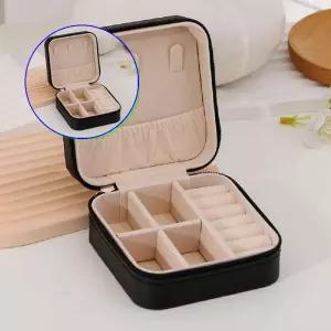 쌍문상회 블랙 악세사리 목걸이 귀걸이보관함 돌반보관함 휴대용보석함