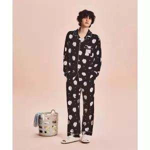 SPAO [담곰이] 어서 날 입으라곰 긴팔 파자마(BLACK)_SPPPG23U03