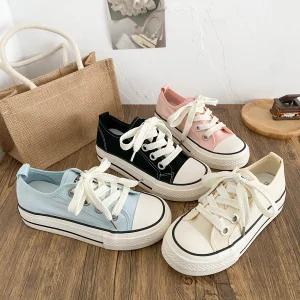 여성신발 봄여름 클래식 슬림 슬립온 라운드 통굽 스니커즈 심쿵해외구매