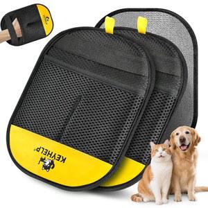 개와 고양이를 위한 키헬프 2PCS 반려동물 카시트용 제거 가능한 의류, 도구, 도구 매직 브러시 업그레이드된 털 재사용 카펫, 소파, 장갑, 정전기 새롭게