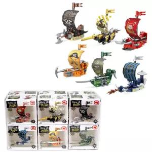 해적선 블럭 배만들기 조립 합체 12개(혼합) 장난감