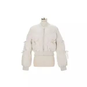 [에고이스트] 리본포인트 셔링 숏 패딩 EQ1NZ160 691752