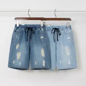 빅사이즈밴딩바지 P525L504 끈밴드빈티지데님반바지 LO (33377817A)