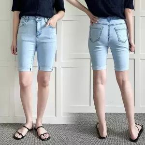 빅사이즈데님바지 P684L504 버블데님밴드5부반바지 LO (33377820A)