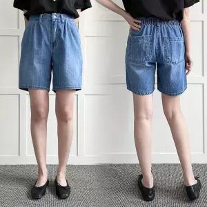 빅사이즈밴딩바지 P573L504 샌드워싱뒷밴드청반바지 LO (33377816A)