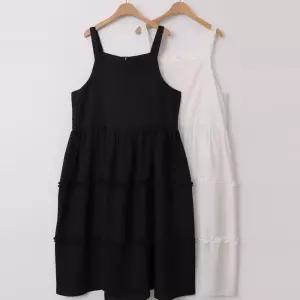 빅사이즈나시원피스 U298L504 러버주름바캉스원피스 LY (33266586A)