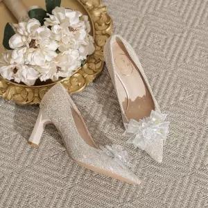천진반 여사친 데일리룩 신발 힐펌프스 하이힐 프렌치 웨딩드레스 키높이 웨딩화녀 샴페인색 큐빅굽이 힘들