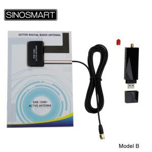 EU용 SINOSmart 호환 DAB 라디오 USB 수신기 - Android 5.0+ 차량용 헤드 유닛 지원(안테나/OEM 안테나 어