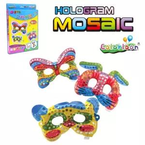 컬러룬 모자이크 3종세트 가면 홀로그램