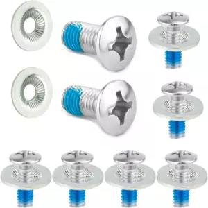 스노보드 바인딩 나사 세트 미끄럼 방지 와셔 액세서리가 포함된 스테인리스 스틸 장착 스포츠 교체
