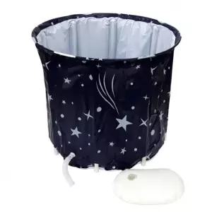 접이식 원통형 반신 욕조 이동형 사우나