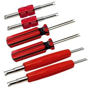 타이어 밸브 스템 제거 도구 키트, R134A R12 A/C 코어 제거기 및 설치 세트, 프리미엄 슈레이더 도구, HVAC R22 R32 R410A 시스템용 에어컨 라인 수리