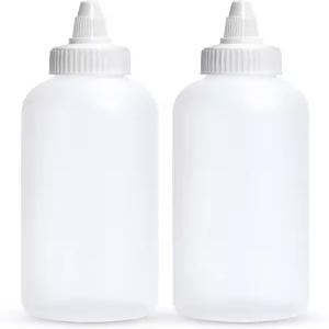 브라이트 프롬 조미료 짜기 병 6온스 빈 스퀴트 누수 방지 - 케첩 머스타드 시럽 소스 드레싱 오일 예술 및