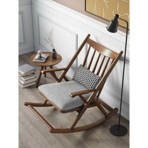 원목 흔들 의자 안락 TR750 체어 수유 빈티지 북유럽 모던 흔들의자 인용 등나무 소파