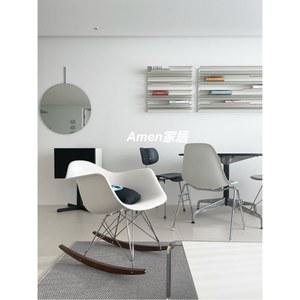 흔들 안락의자 원목다리 모던 클래식 등받 암체어 Cade 린넨 우드 낮잠의자 허리디스크