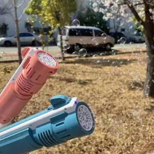 야외 캠핑 어린이 비눗방울총 유아용 자동 전동