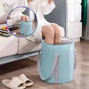 쌍문상회 대형 힐링 욕실 편안한 족욕바구니 접이식 휴대용