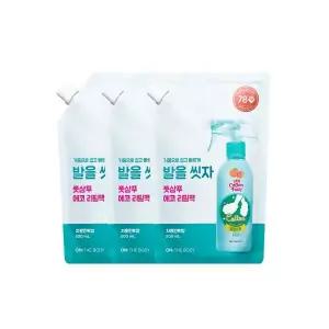 ONTHEBODY 코튼풋 발을씻자 풋샴푸 리필 자몽 500ml 3개 2051081