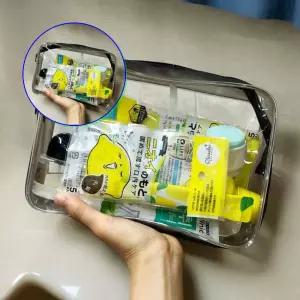 쌍문상회 넉넉수납 목욕 수영장 투명 가방 PVC파우치 비치백 대형