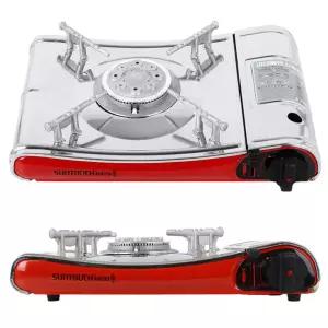 캠핑 차박 심플한 슬림형 부탄 가스버너 휴대하기좋은 식당