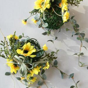 [2개구성] 벽에 걸면 행운을 불러오는 해바라기 볼 갈란드 가렌드 벽걸이 가렌더 부엉이 EW5D9E69