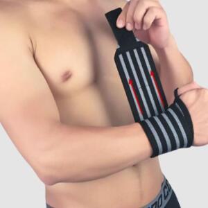 [2개구성] 2P 1SET 블랙 헬스 손목보호대 리스트랩 EW21E8B8