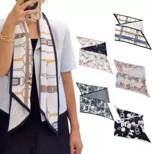 (이거찜) 누구에게나 어울리는 양면 롱 스카프 180 예쁜스카프 실키