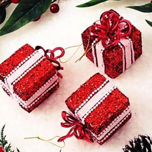 [2개구성] 도토로 루비레드 트리 오너먼트 3p 선물 이벤트 사슴 장식 연말 산타 에펠 마스 파티 EWFGA2BT