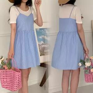 위쉬몰 MO 쁘디코튼미니끈원피스(P350H505) 빅사이즈 (34055496A)