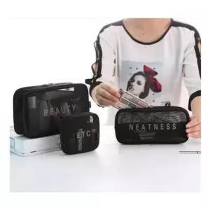 [골드스마일]여행용 파우치 수영 화장품 가방 세면 목욕 방수파 도구 용세 블랙