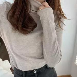 여성 목폴라 티셔츠 기모안감 단품 이너 베이직 무지 겨울코디