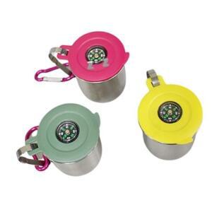 [2개구성] 나침반 부착 냉온 3호 70ml 아웃도어컵 낚시컵 나침판 캠핑컵 등산 스텐 소주컵 EWCA6F6F