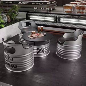 실버 포차 패스트 햄버거가게 깡통테이블 드럼통테이블