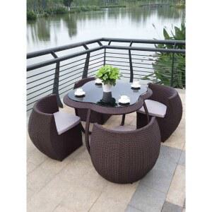 라탄테이블 야외 카페 풀세트 라탄쇼파 거실 최소한 네입클로버 옵션이미지참조 세트